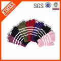 wholesale winter acrylic knit plain tactile gloves